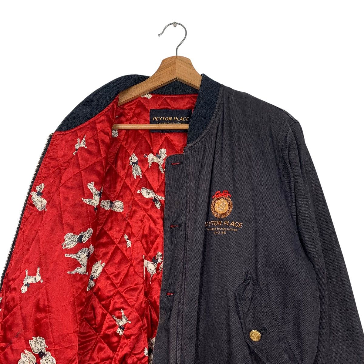 Japanese Brand Peyton Place Bomber Jacket Size M / US 6-8 / IT 42-44 - 10 Thumbnail