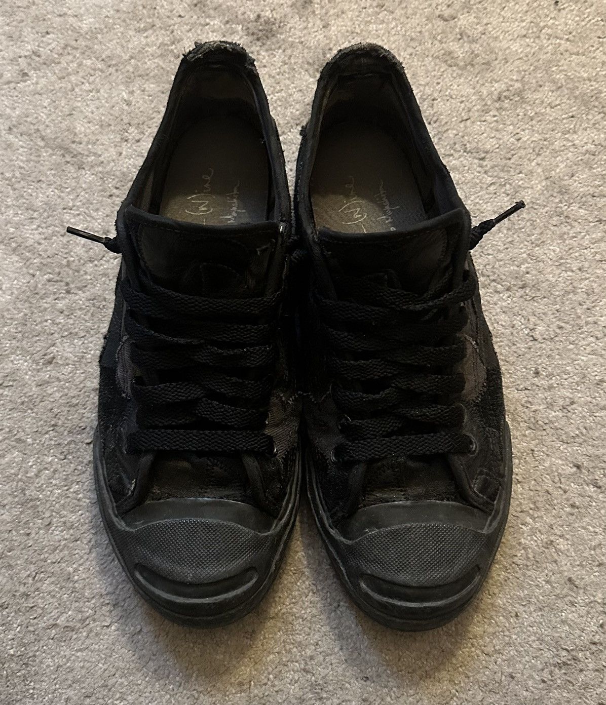 Number (N)ine Number Nine AW03 Crying Heart Patchwork Shoes | Grailed