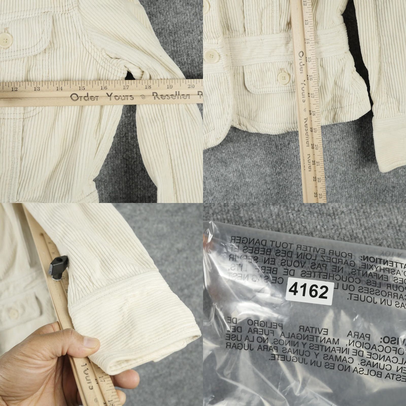 Polo Ralph Lauren Ralph Lauren Jacket Womens Small White Corduroy Button Front Pockets Polo Jeans Size 28" / US 6 / IT 42 - 9 Thumbnail