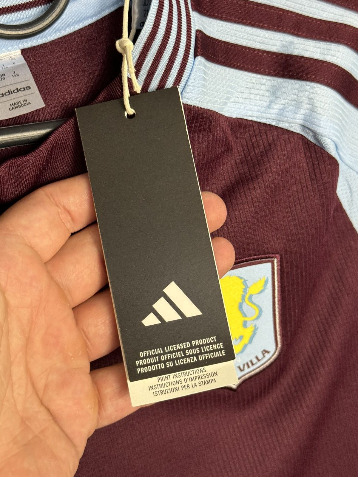 Adidas KIDS New Aston Villa 24/25 Home Asensio Football Jersey Size US XS / EU 42 / 0 - 12 Thumbnail