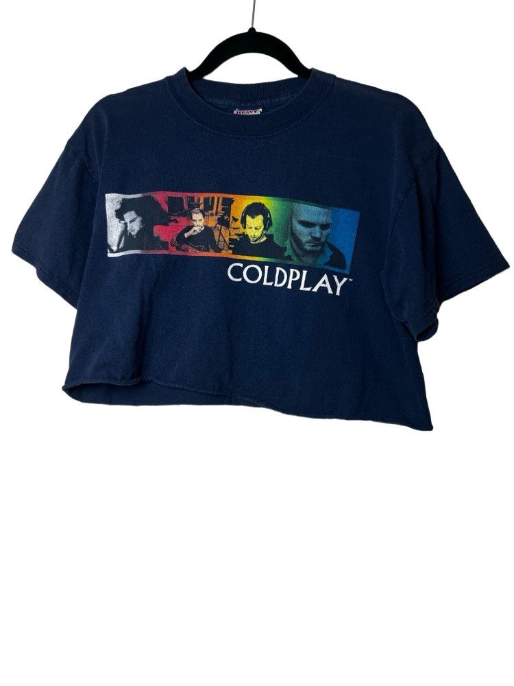 Band Tees Vintage 2005 Coldplay Twisted Logic Tour Cut Off Crop Top Size M / US 6-8 / IT 42-44 - 1 Thumbnail