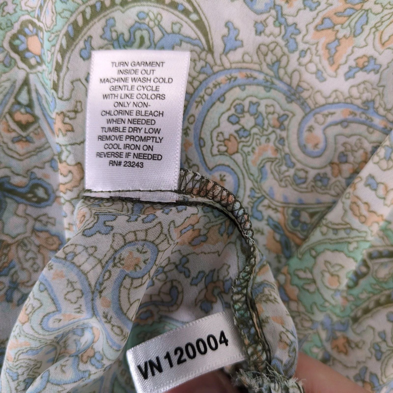 Other New York & Co Pastel Paisley Sheer Blouse Puff Sleeve XL Size XL / US 12-14 / IT 48-50 - 10 Thumbnail