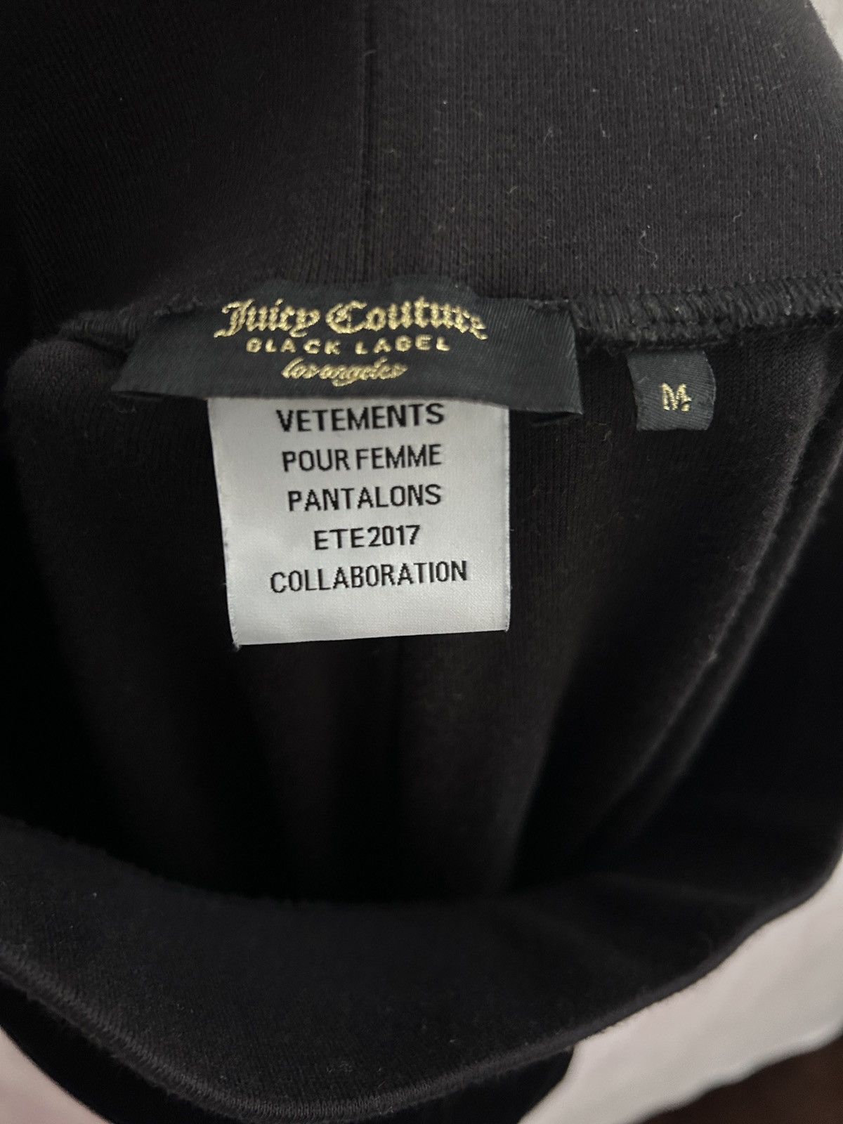 Juicy Couture × Vetements 995$ vetements x juicy rhinestones uber long sweatpants Size 30" / US 8 / IT 44 - 5 Thumbnail