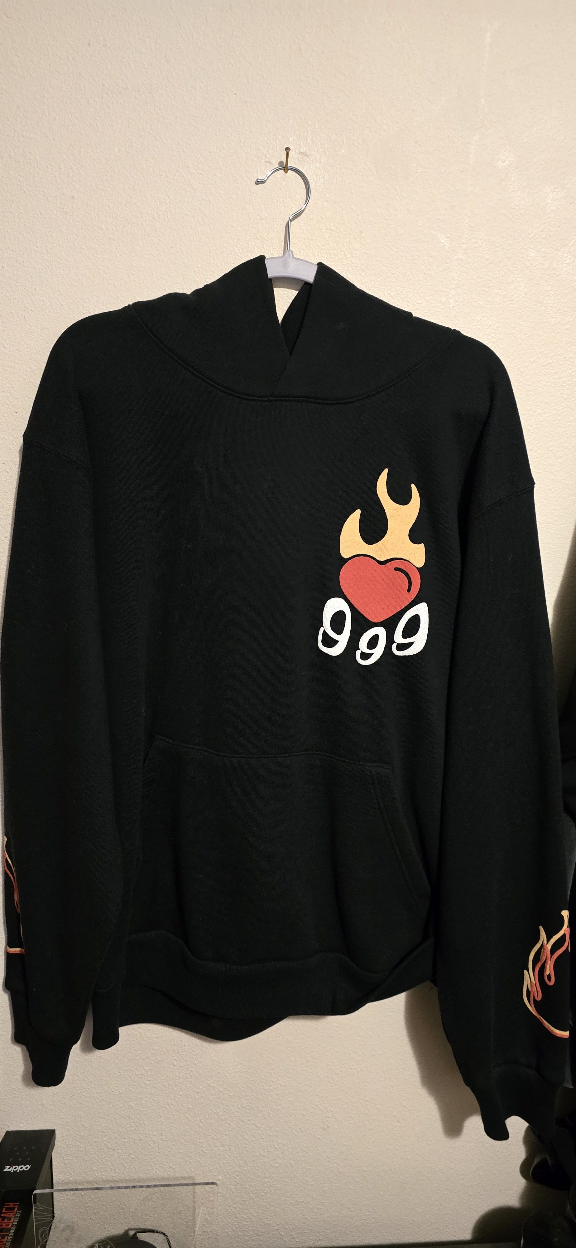 999 Club juice wrld fire skull hoodie Size US L / EU 52-54 / 3 - 1 Thumbnail