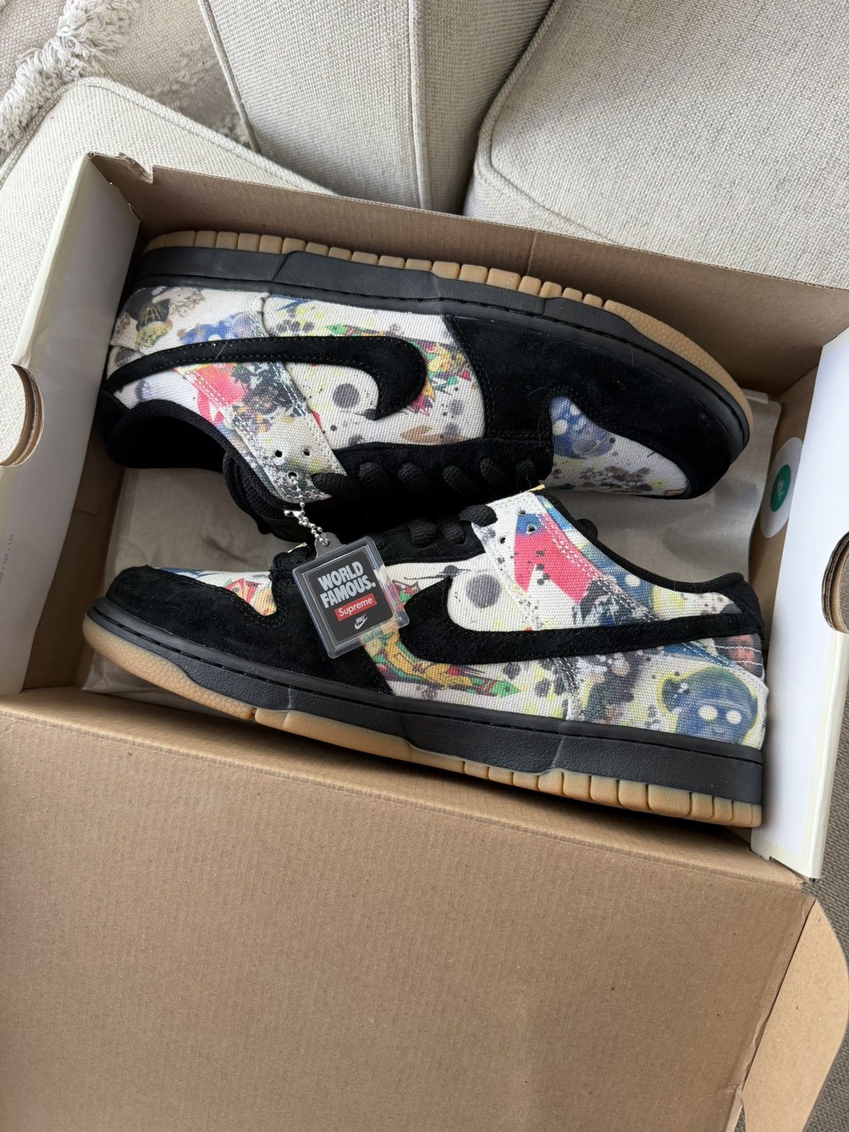 Nike × Supreme Supreme Nike SB Dunk Low “Rammellzee” Size 10.5 Size US 10.5 / EU 43-44 - 2 Thumbnail