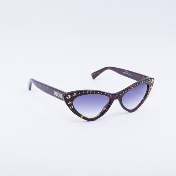 Moschino MOS 093/S 0086 08 Sunglasses Havana Cat Eye Frame