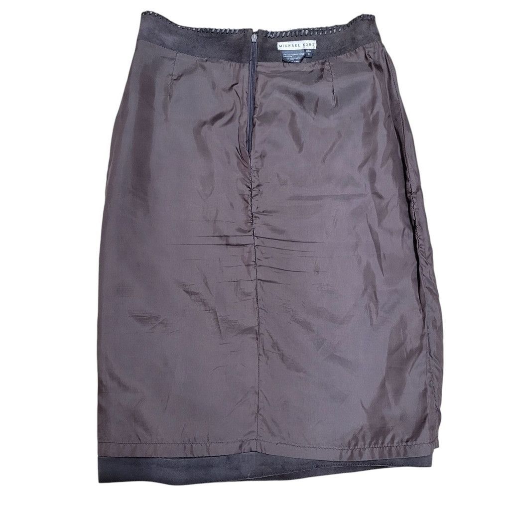 Michael Kors Michael Kors Vera Pelle Genuine Leather A-line Style Size 28" / US 6 / IT 42 - 3 Thumbnail