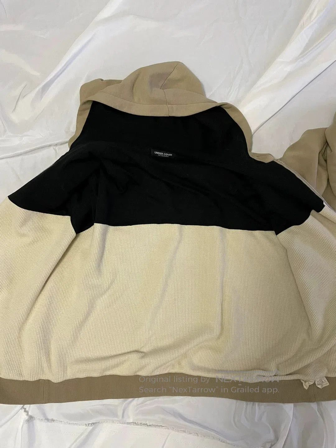 Undercover beige hooded sweatshirt with unique design. Size US M / EU 48-50 / 2 - 5 Thumbnail