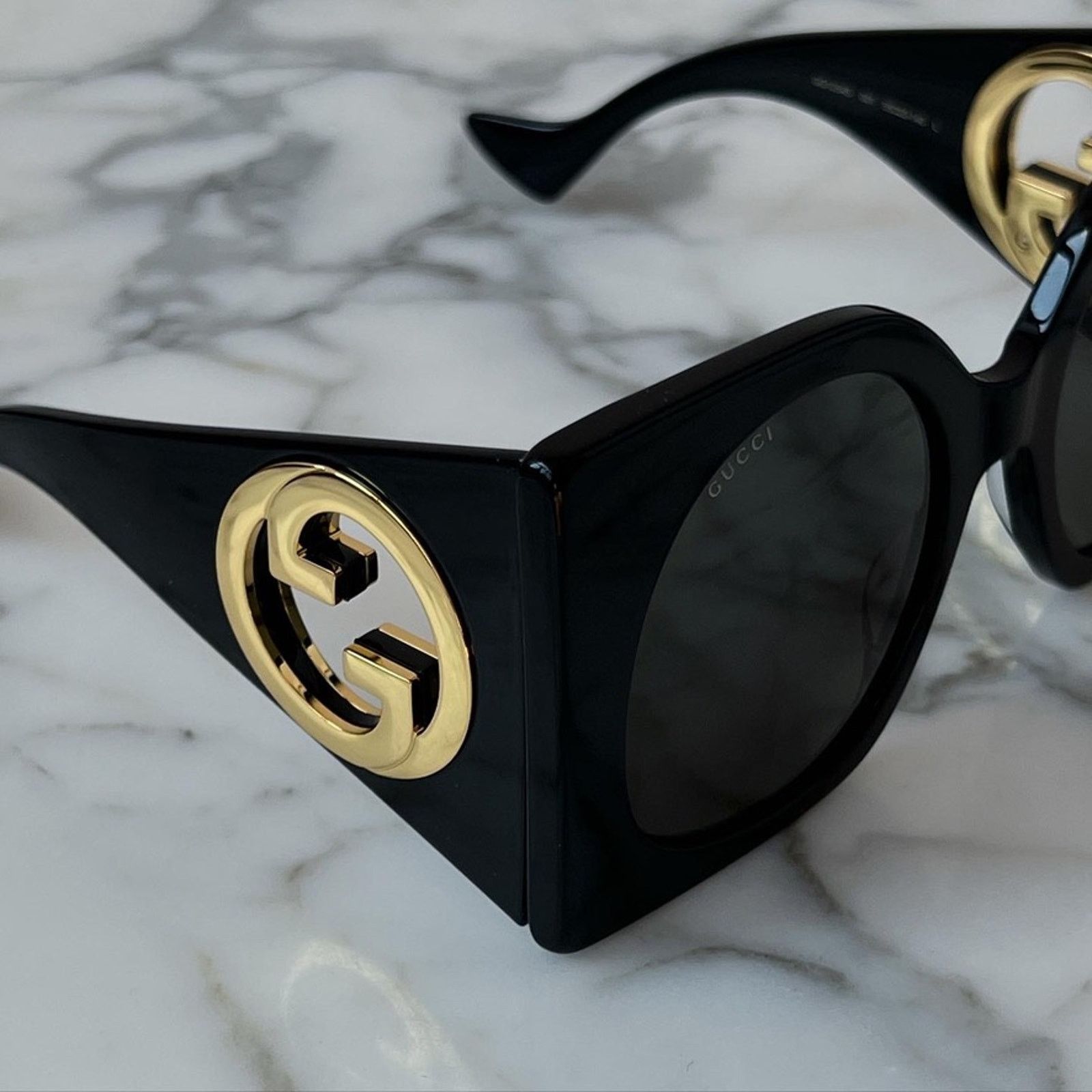 Gucci NEW Gucci GG1254S Oversized Black Sunglasses $695 Size ONE SIZE - 3 Thumbnail