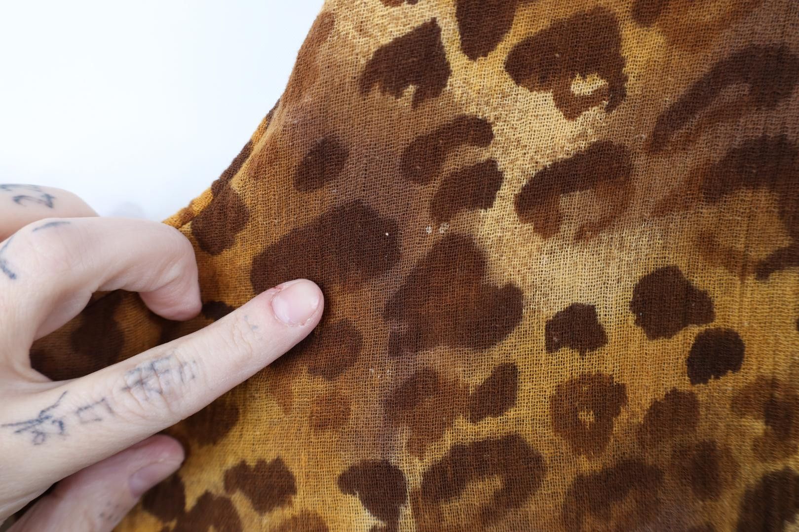 Vintage Vintage 90s Babydoll Cotton Leopard Cheetah Button Shirt Size XL / US 12-14 / IT 48-50 - 7 Thumbnail