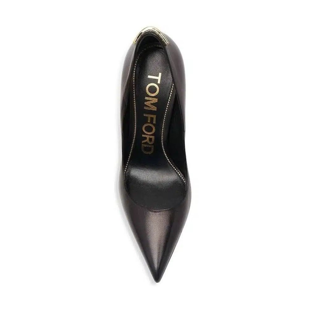 Tom Ford o1loc1c0125 W3128 High Heel T-Pumps in Chocolate Brown Size US 11 / IT 41 - 6 Thumbnail