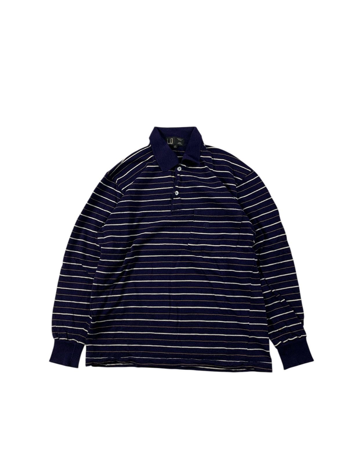 Alfred Dunhill Dunhill L/S stripe Polo shirt Size US S / EU 44-46 / 1 - 1 Thumbnail