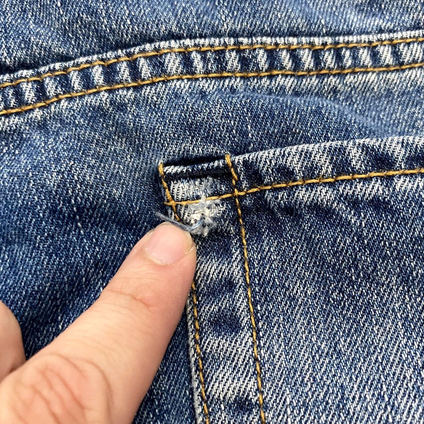 Lucky Brand Lucky Brand 121 Slim Straight Jeans Mens Size 38x30 Blue Denim Pants Distressed Size US 38 / EU 54 - 2 Thumbnail
