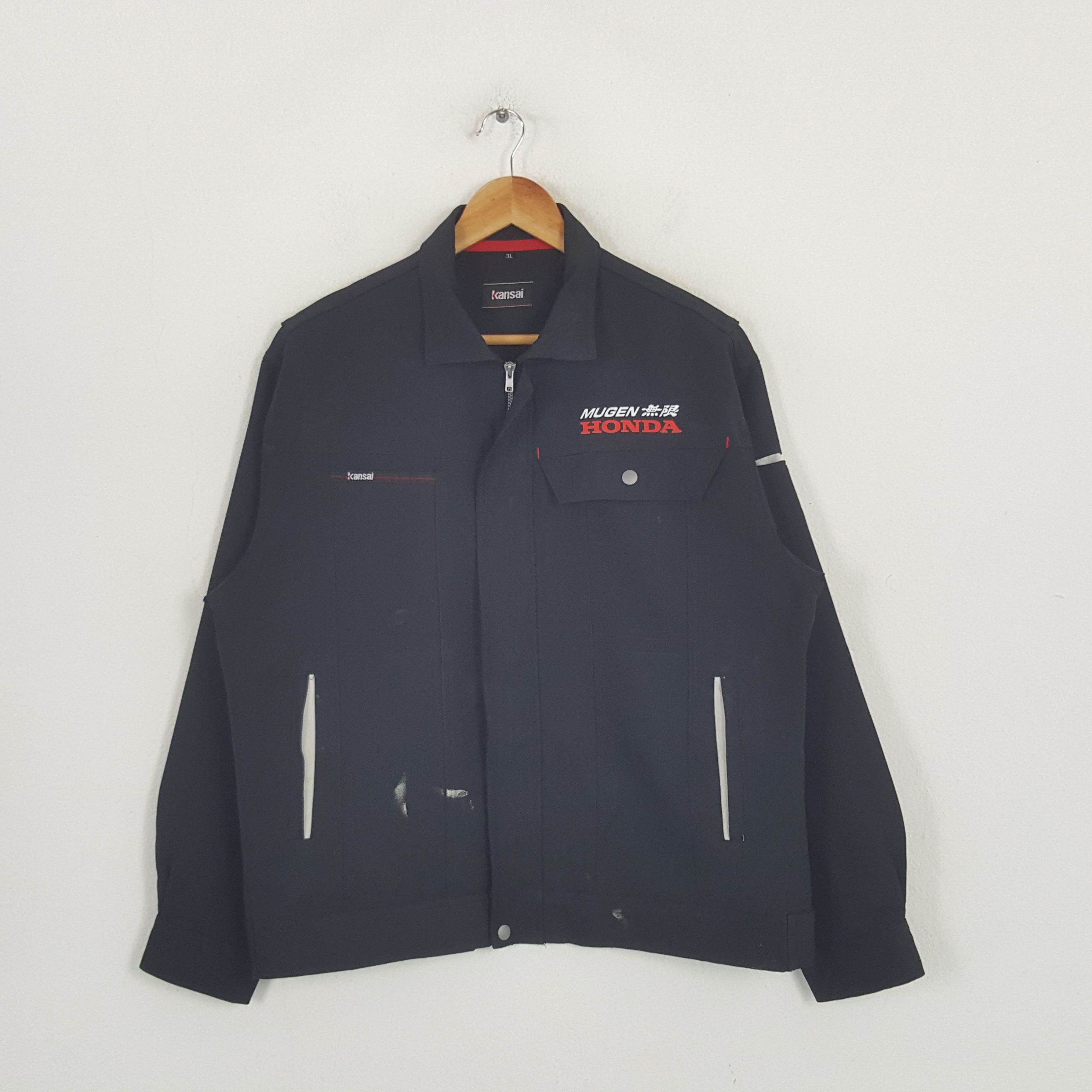 Honda × Vintage Vintage Mugen Honda Japanese Racing Team Custom Art Jacket Size US L / EU 52-54 / 3 - 3 Thumbnail