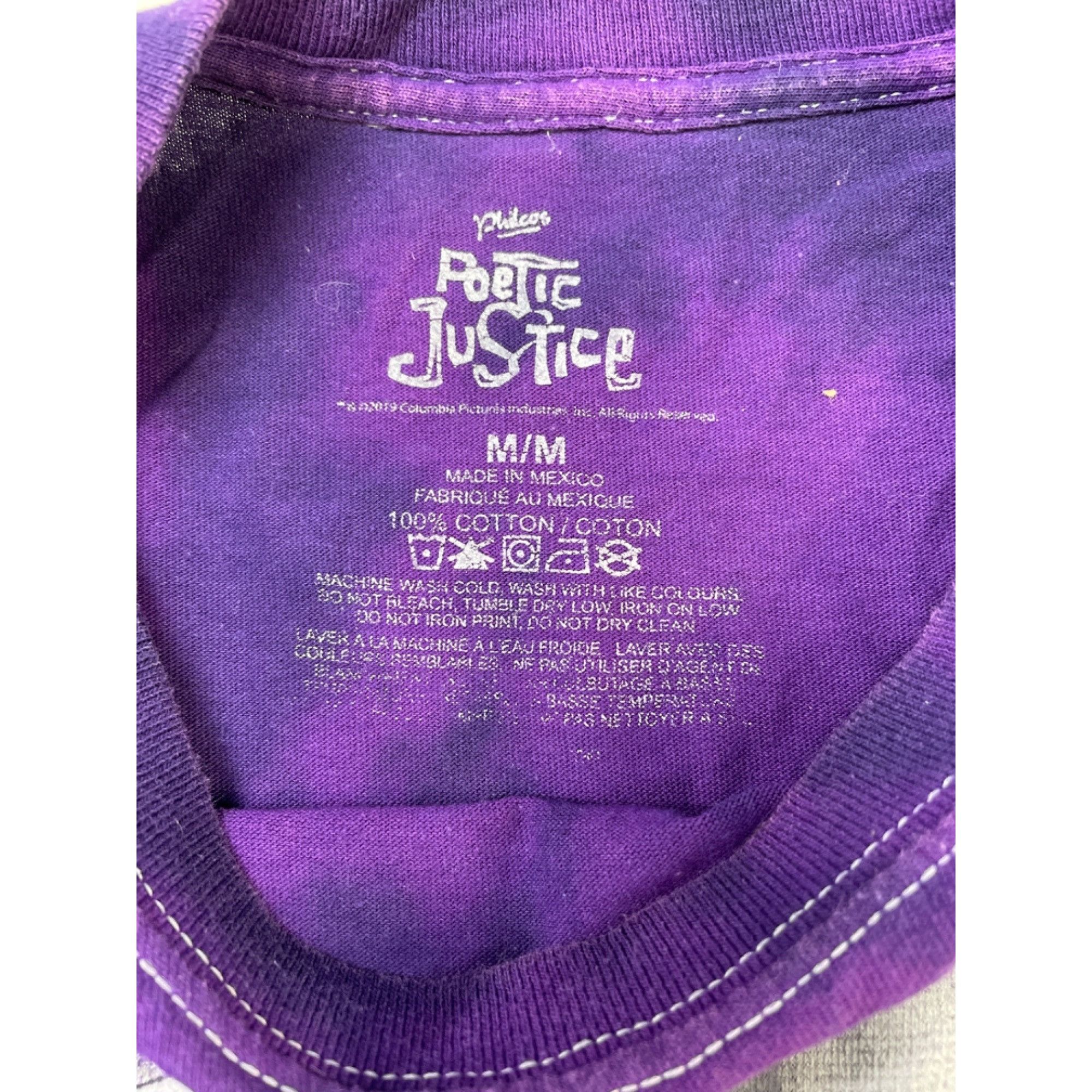 Other Poetic Justice Men's Tupac Purple Tie Dye Long Sleeve T-shir Size US M / EU 48-50 / 2 - 5 Thumbnail