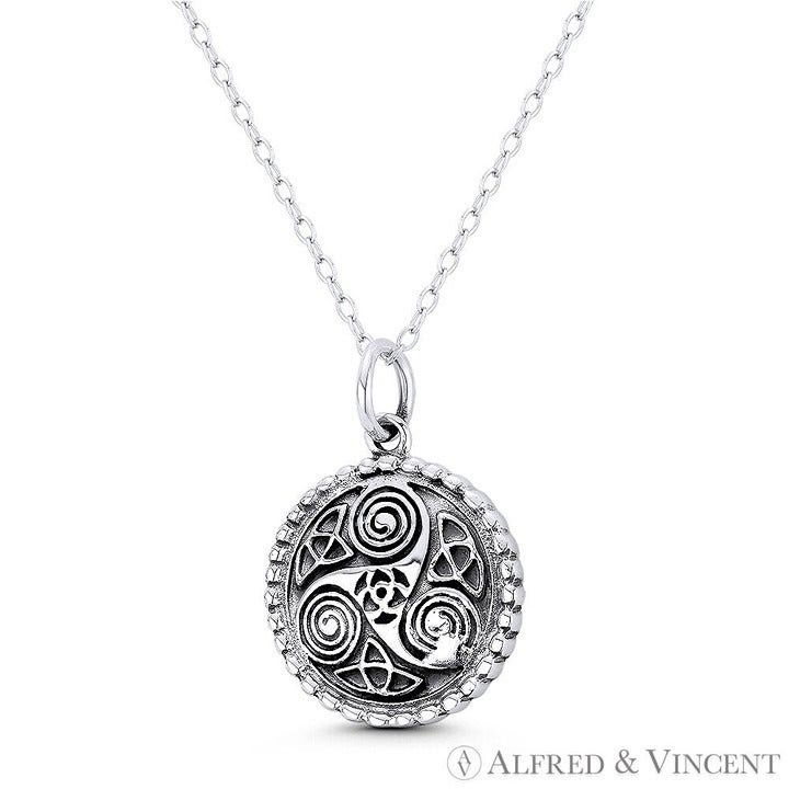 Other Triskelion Triple Spiral & Trinity Knot Celtic Charm Pendant Size ONE SIZE - 1 Preview