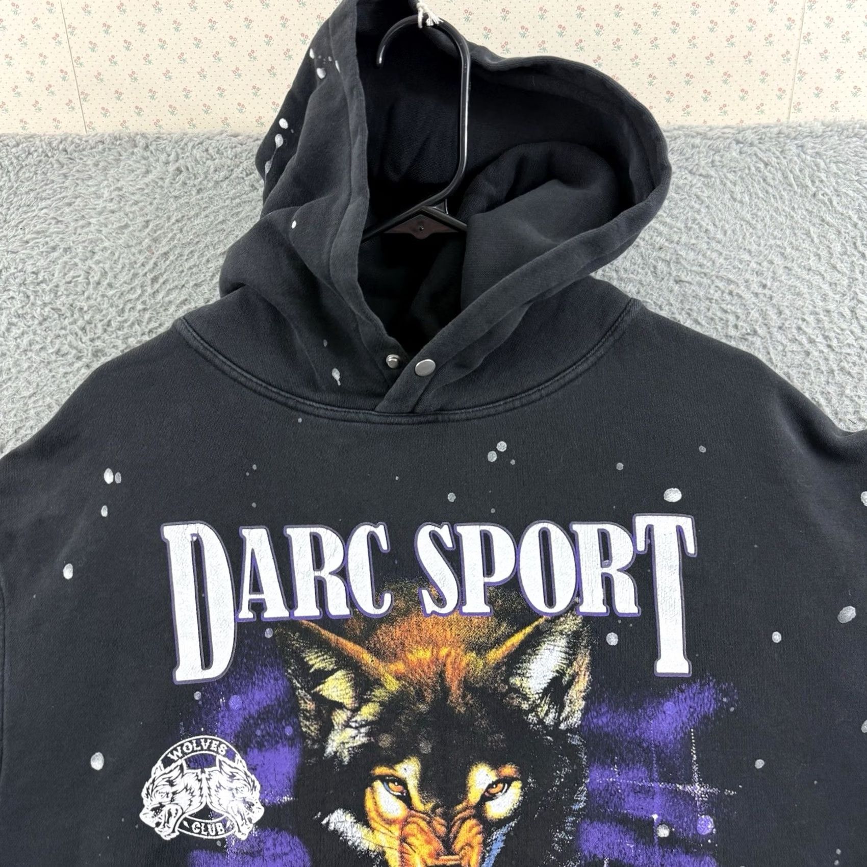 Darc Sport Darc Sport Hoodie Men’s 2XL Black Wolves Club Pullover Streetwear Graphic Print Knit Heavyweight Logo Hooded Size US M / EU 48-50 / 2 - 3 Thumbnail