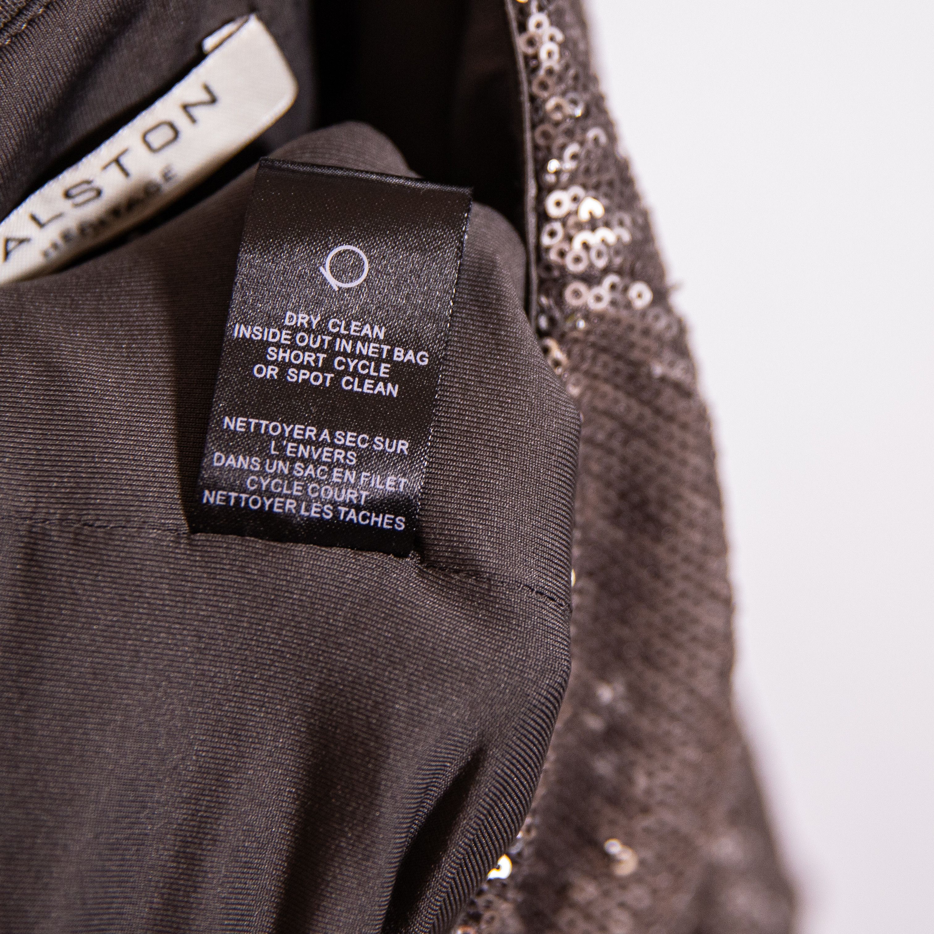 Halston Heritage Halston Heritage Silver Sequin Sparkle Size 30" / US 8 / IT 44 - 3 Thumbnail