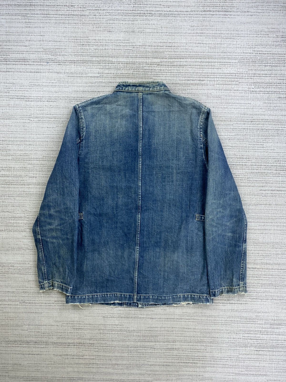 Tete Homme 🔥Vintage Tete Homme By Issey Miyake Chore Denim Jacket Size US M / EU 48-50 / 2 - 2 Thumbnail