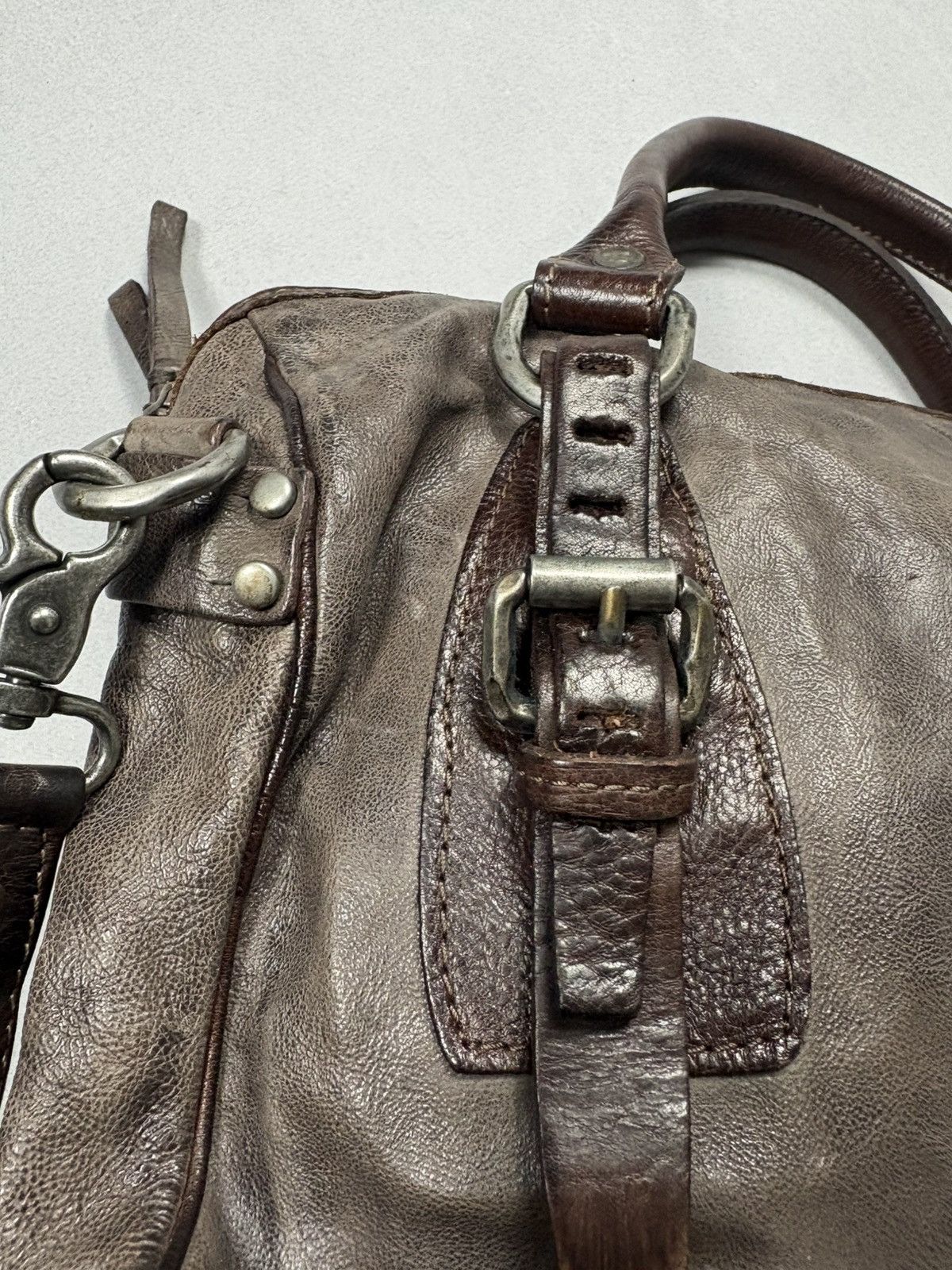A.S.98 A.S.98 AirStep Archive Brown Leather Satchel Shoulder Bag Size ONE SIZE - 16 Thumbnail