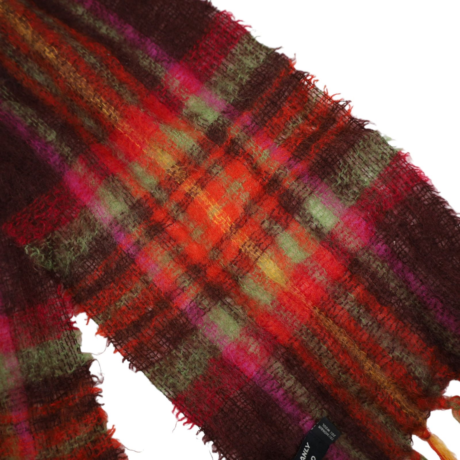 Vintage Vintage John Hanly Ireland Mohair Wool Blend Scarf Size ONE SIZE - 4 Thumbnail