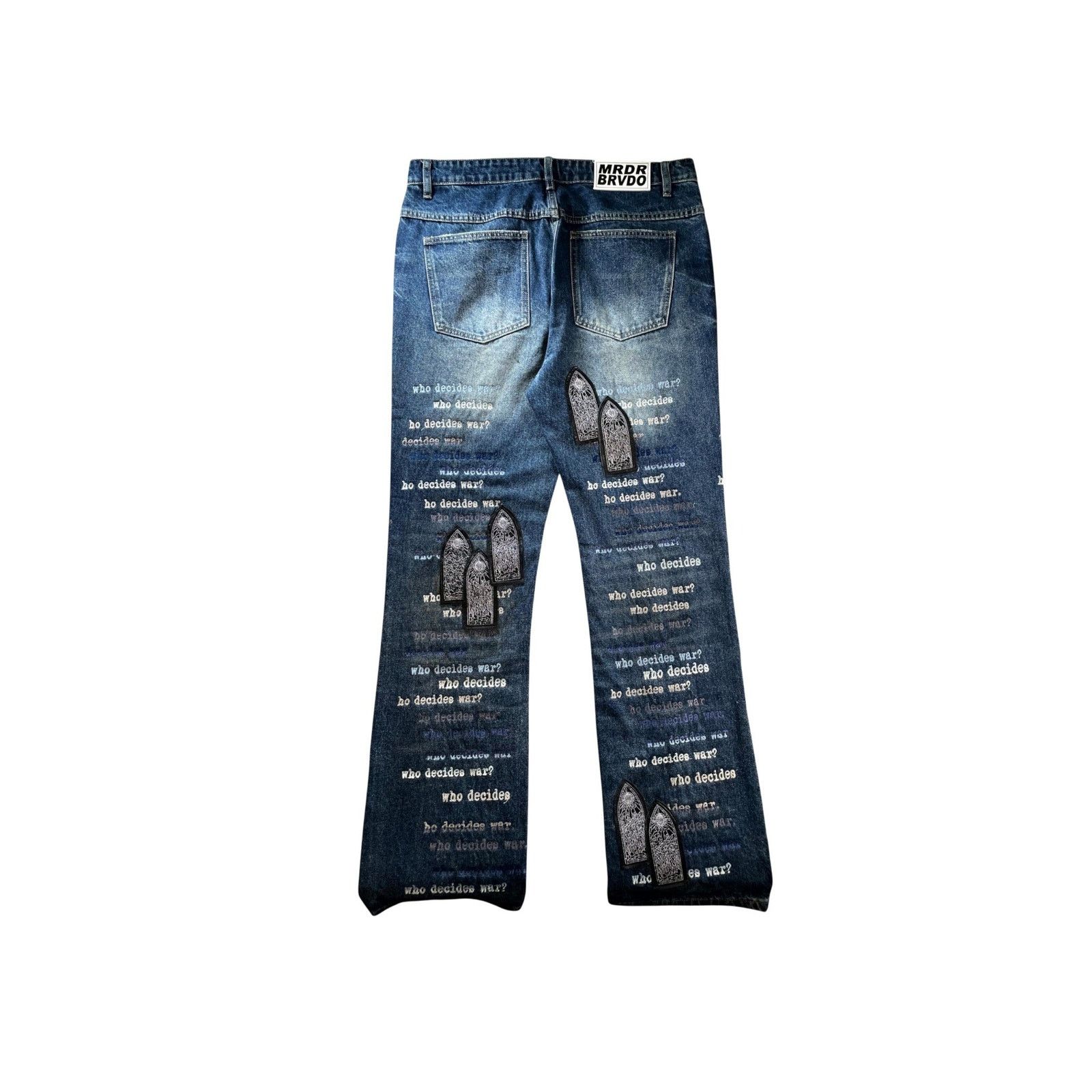 Who Decides War Who Decides War "Scripture" Dark Wash Jeans Size US 34 / EU 50 - 2 Thumbnail