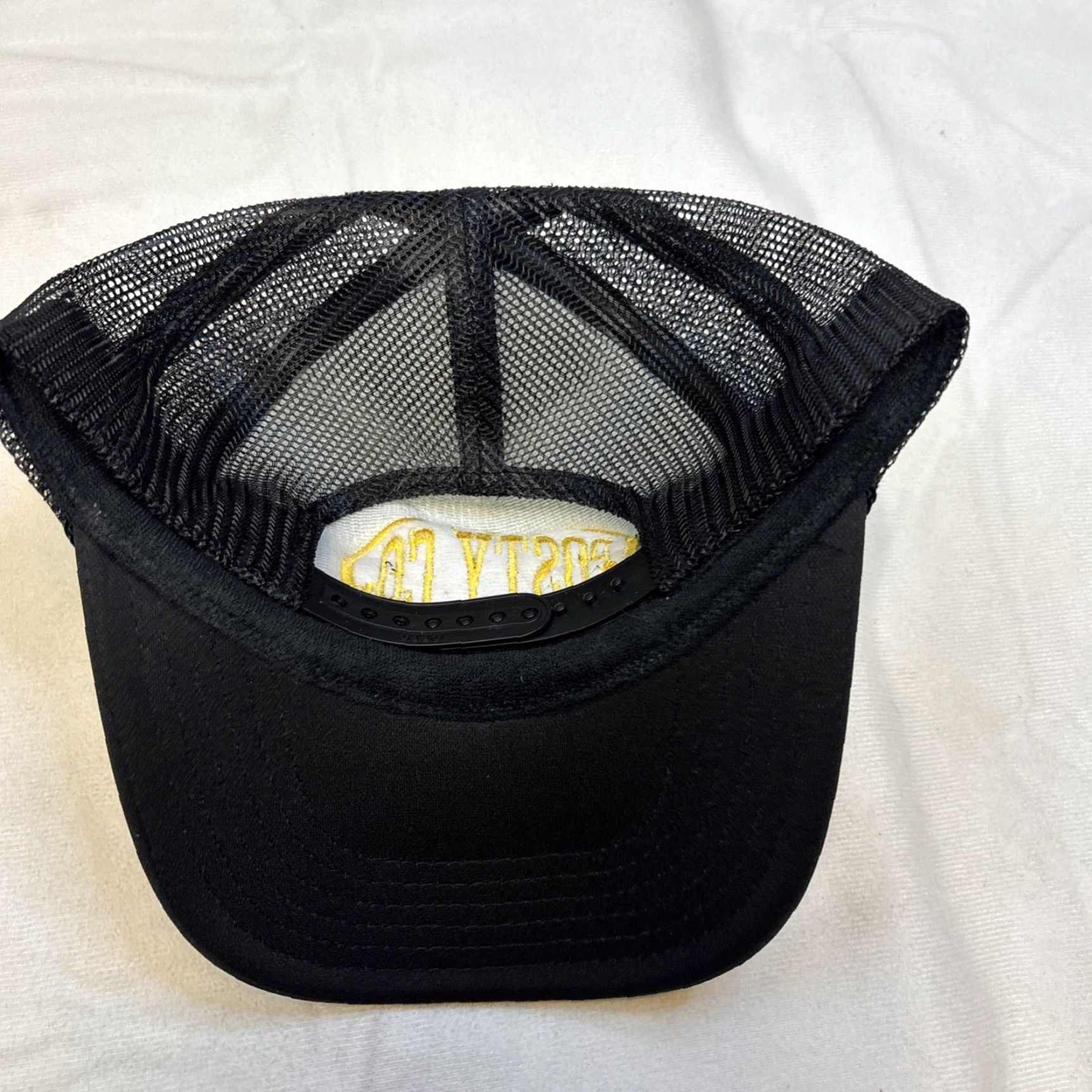 Vintage VINTAGE Post Malone’s Tour Posts Co. Trucker Hat Yellow Embroidered Adjustable NWOT Size ONE SIZE - 2 Thumbnail