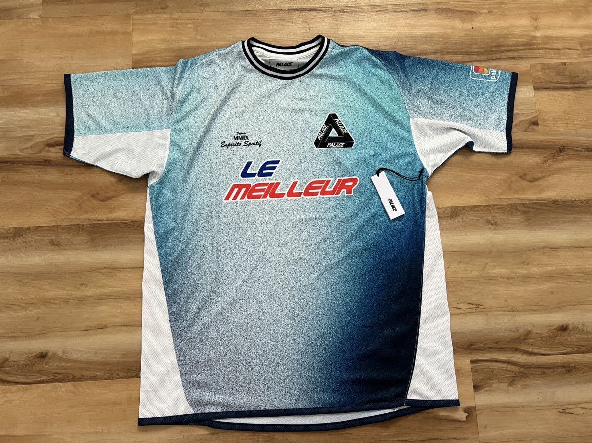 Palace Palace - Palamat Jersey White / Navy | Grailed