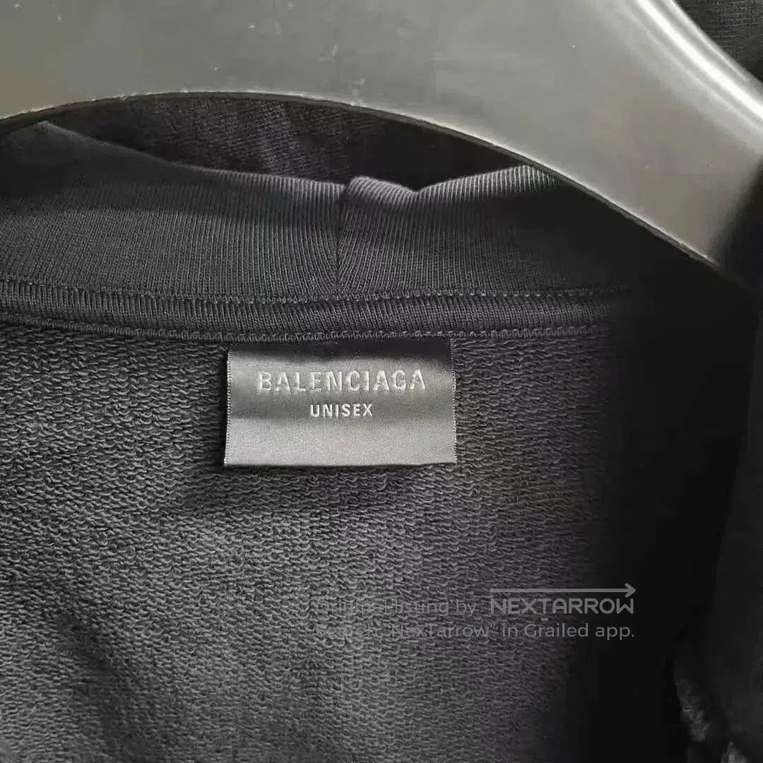 Balenciaga balenciaga hooded sweatshirt with logo print. Size US XS / EU 42 / 0 - 2 Thumbnail