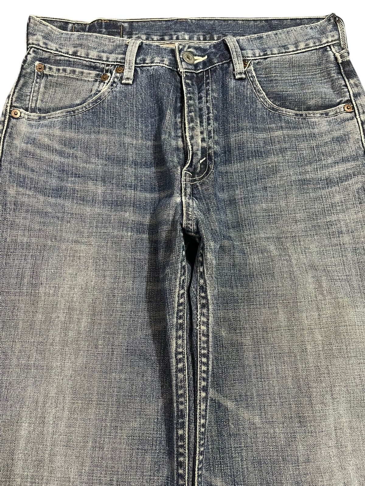 Levi's Vintage 90s Levis 503 Blue Wash Distress Style Baggy Jeans Size US 30 / EU 46 - 3 Thumbnail