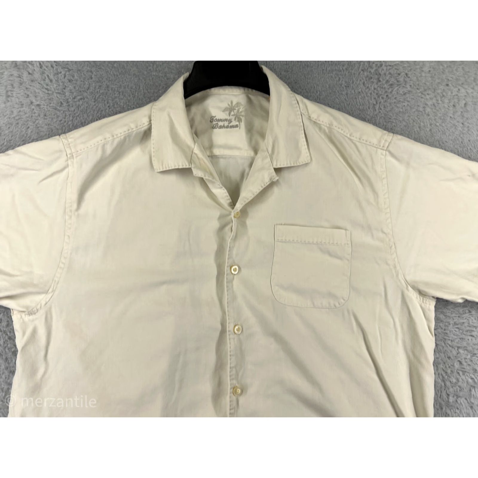 Tommy Bahama VINTAGE Tommy Bahama Shirt Mens XL Yellow Solid Button-Up 100% Silk Aloha Beach Vacation Resort Mens XL Yellow Silk Shirt Size US XL / EU 56 / 4 - 4 Thumbnail