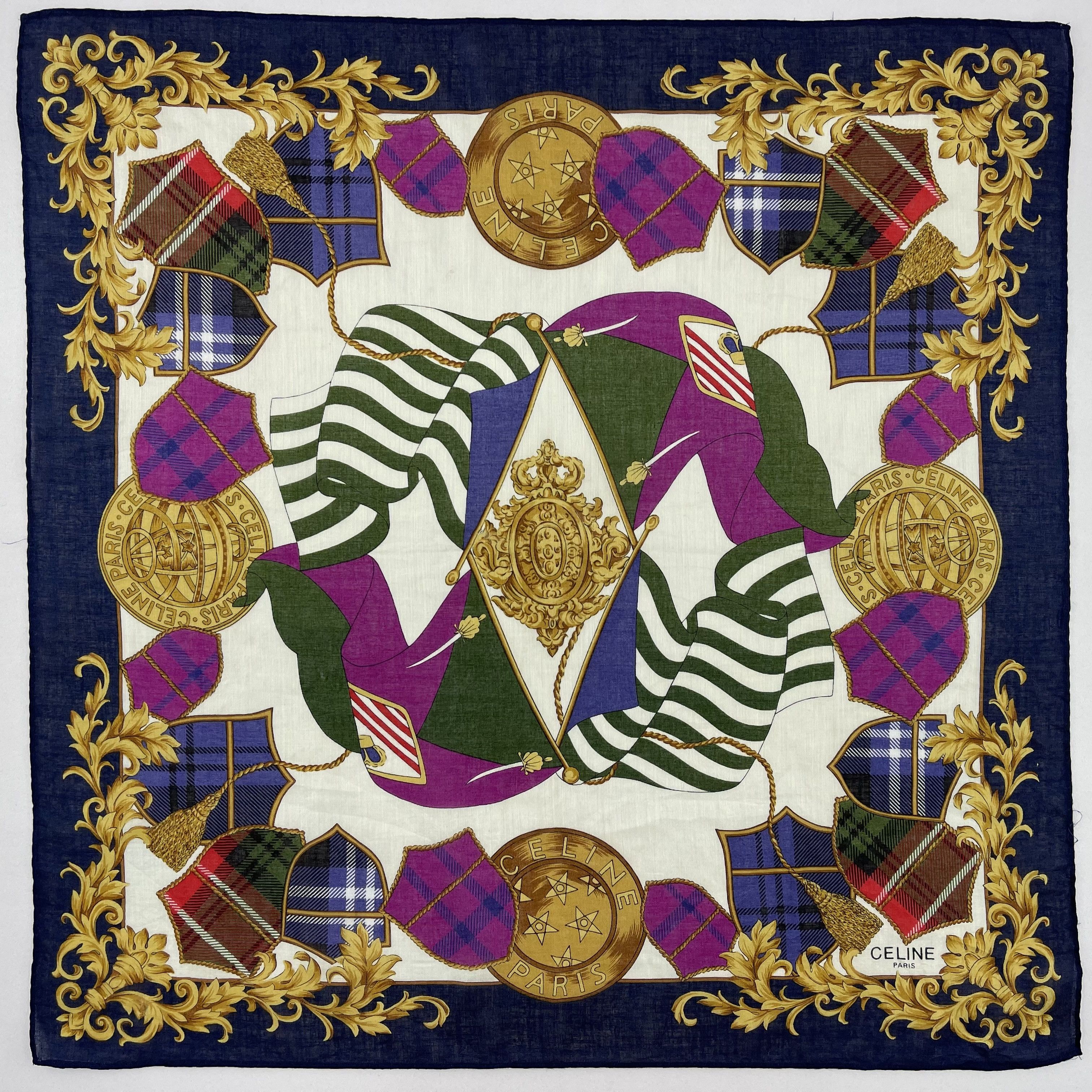 Celine × Vintage Celine Handkerchief/Neckerchief/Bandana-KD3293 Size ONE SIZE - 2 Thumbnail
