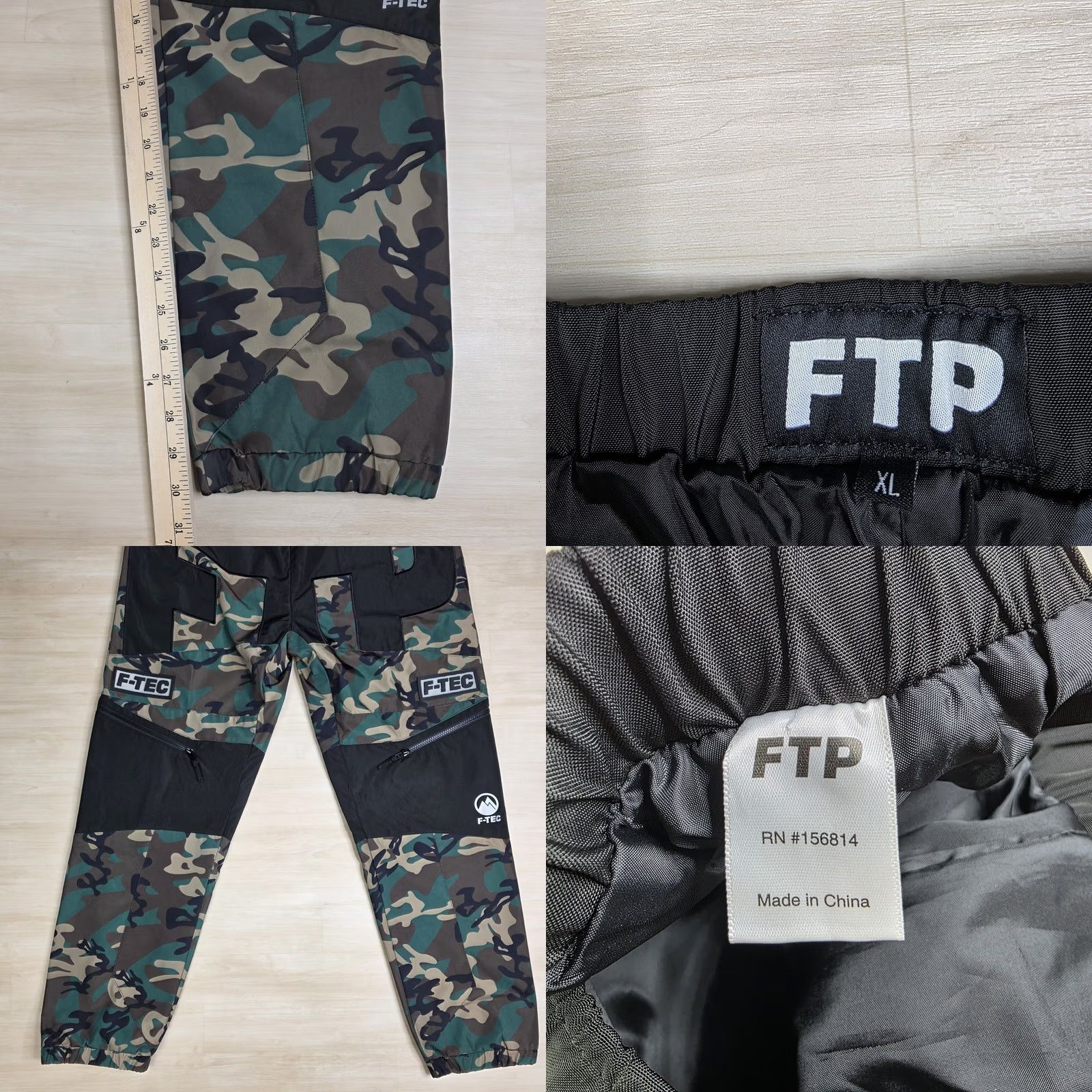 Vintage FTP F-Tec Woodland Camo Snow Pants Water Repellant Streetwear Men's XL Size US 36 / EU 52 - 8 Thumbnail