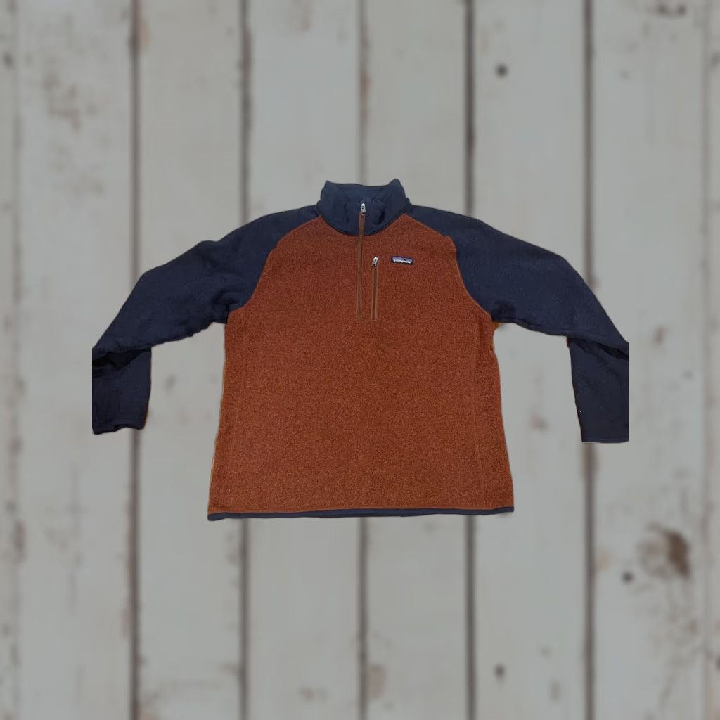 Patagonia PATAGONIA Better Sweater 1/4 Zip Knit Poly Sweater MENS L Red 2 Tone Jacket Vintage No Size US L / EU 52-54 / 3 - 1 Thumbnail