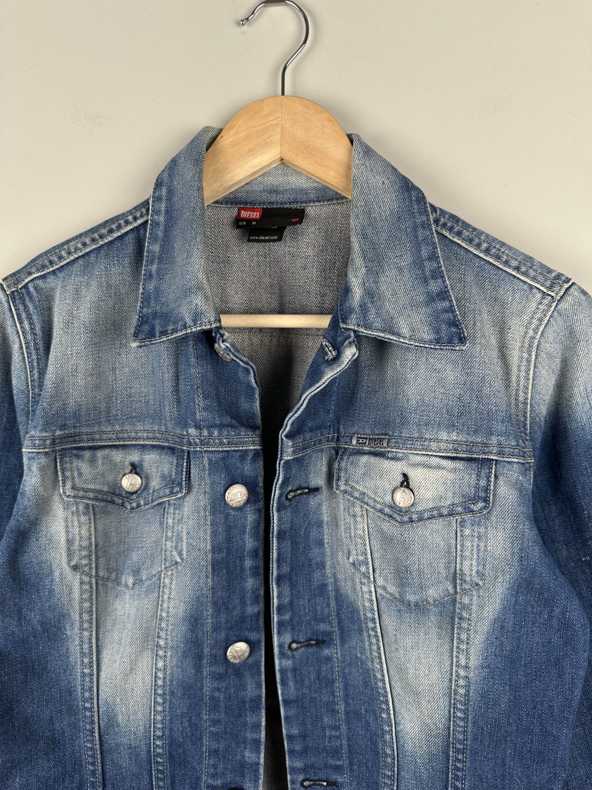 Diesel Vintage Y2k Diesel Denim Jacket Womens Size M / US 6-8 / IT 42-44 - 5 Thumbnail