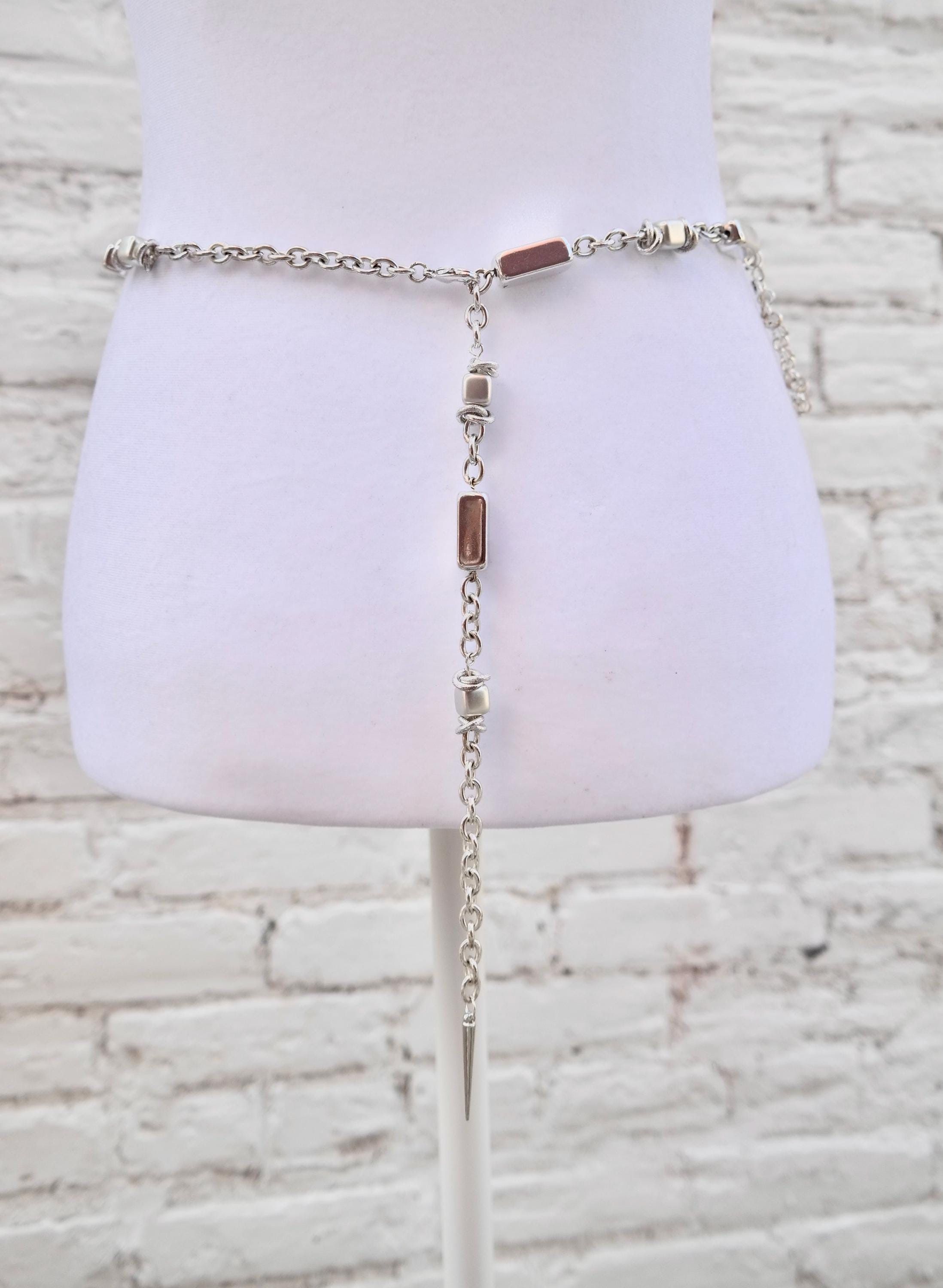 Handmade Edgy Silver Waist Chain Size ONE SIZE - 5 Thumbnail