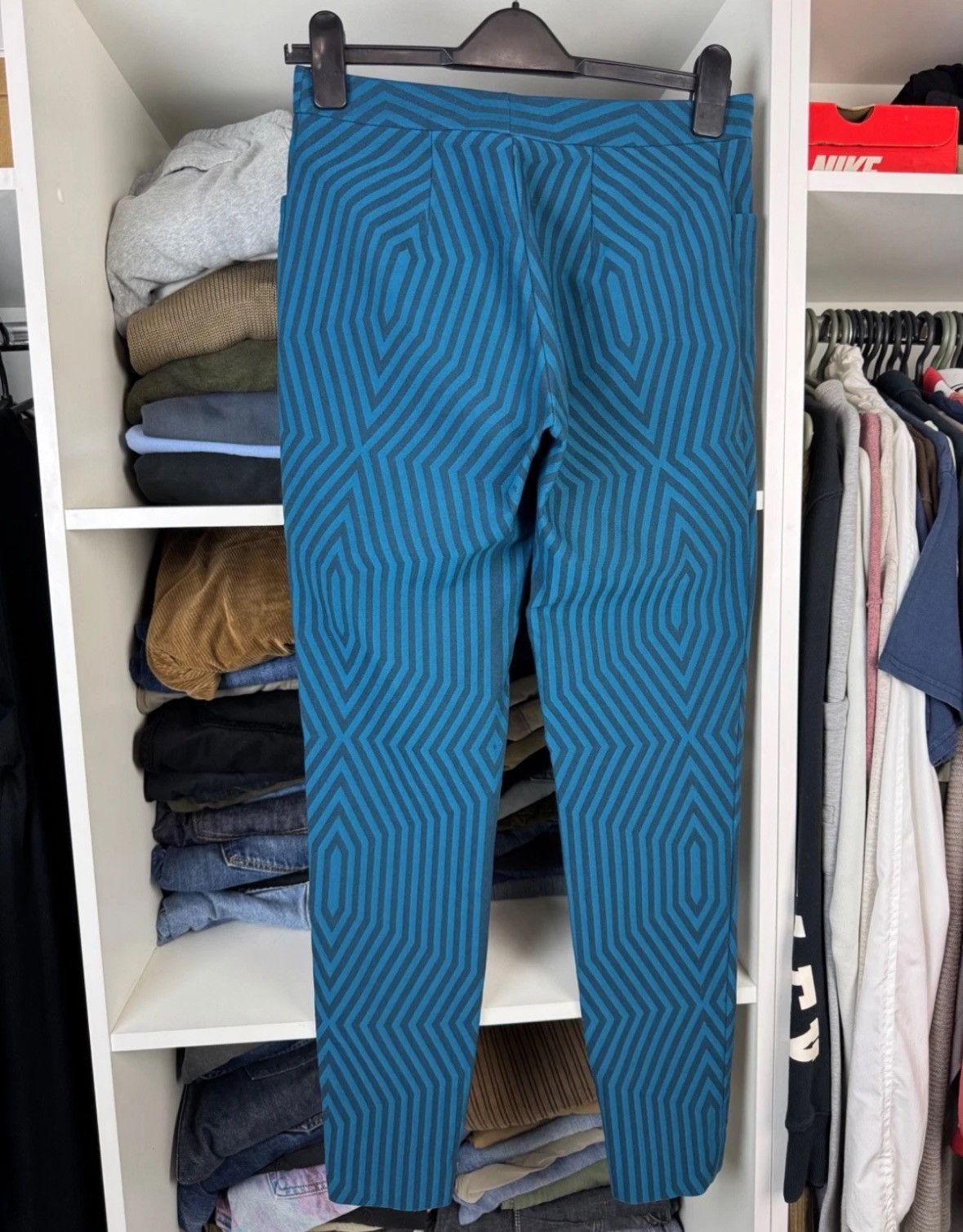 Issey Miyake Issey Miyake Women's Geometric Print Pants Trousers Size 3 Size 27" / US 4 / IT 40 - 18 Thumbnail