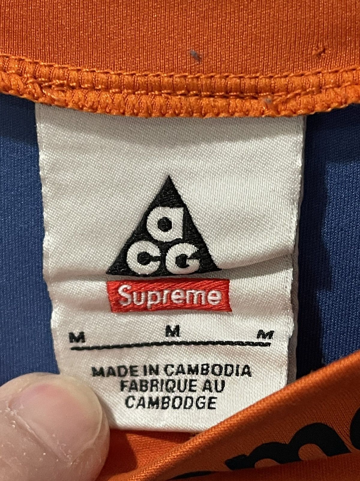 Nike × Supreme Supreme Nike ACG Collab Dri Fit Jersey Size Medium Size US M / EU 48-50 / 2 - 3 Thumbnail