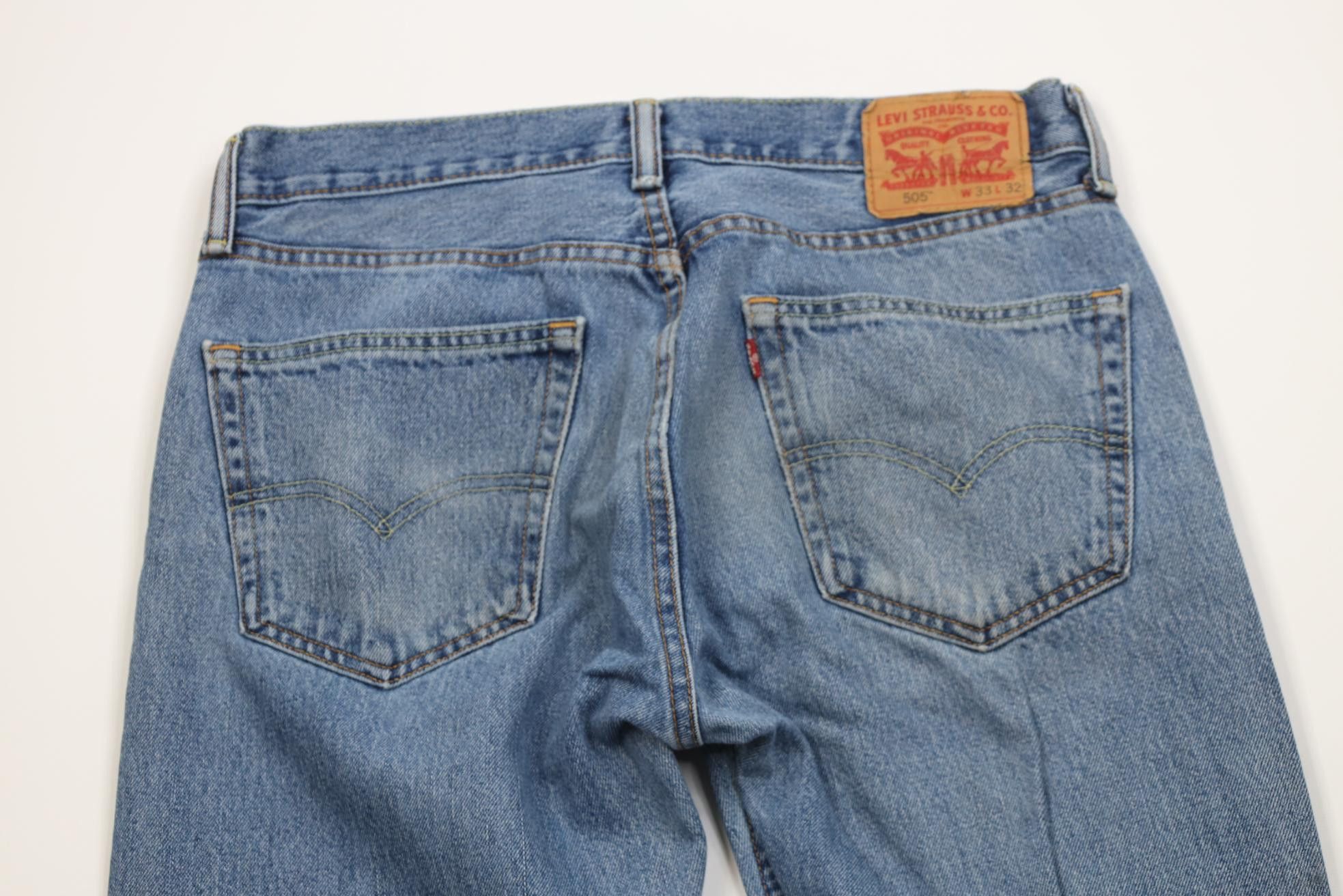 Levi's Vintage Y2K Levis 505 Regular Straight Leg Denim Jeans Size US 33 - 11 Thumbnail