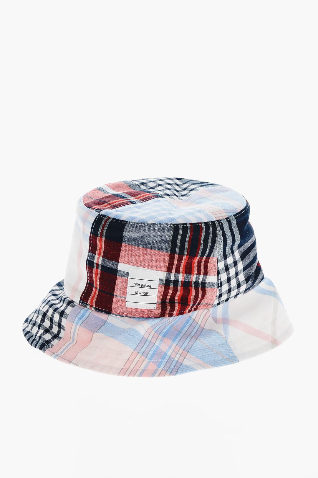Thom Browne Checked Cotton Bucket Hat Size ONE SIZE - 1 Thumbnail
