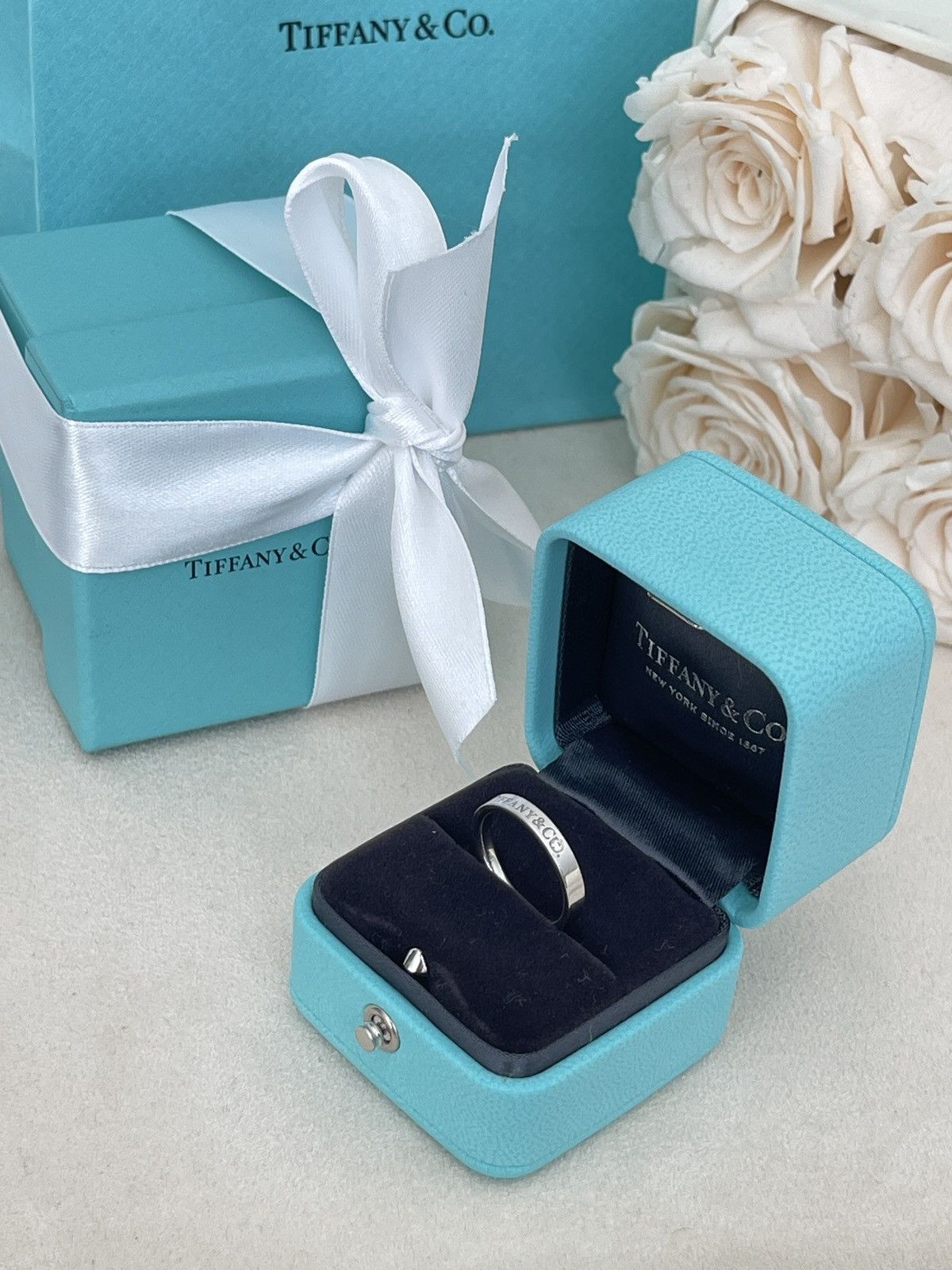 Tiffany & Co. Tiffany & Co. Band Ring in Platinum Diamond 5.5 NEW $2400 Size ONE SIZE - 14 Thumbnail