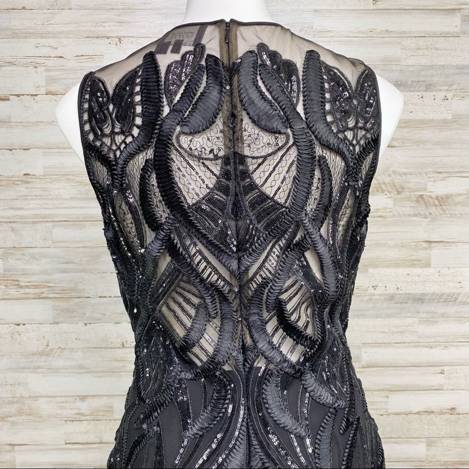 Marchesa Marchesa Notte Runway Collection Sequin Mesh Dress Size 4 Size S / US 4 / IT 40 - 11 Thumbnail