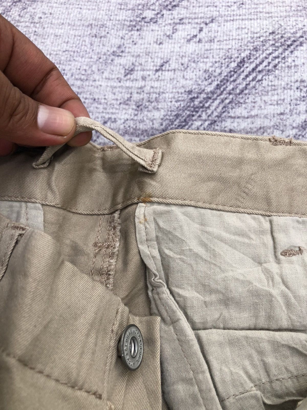 Japanese Brand × Vintage Vintage Slim Fit Beige Cargo Trousers Multi Pocket Size US 28 / EU 44 - 8 Thumbnail