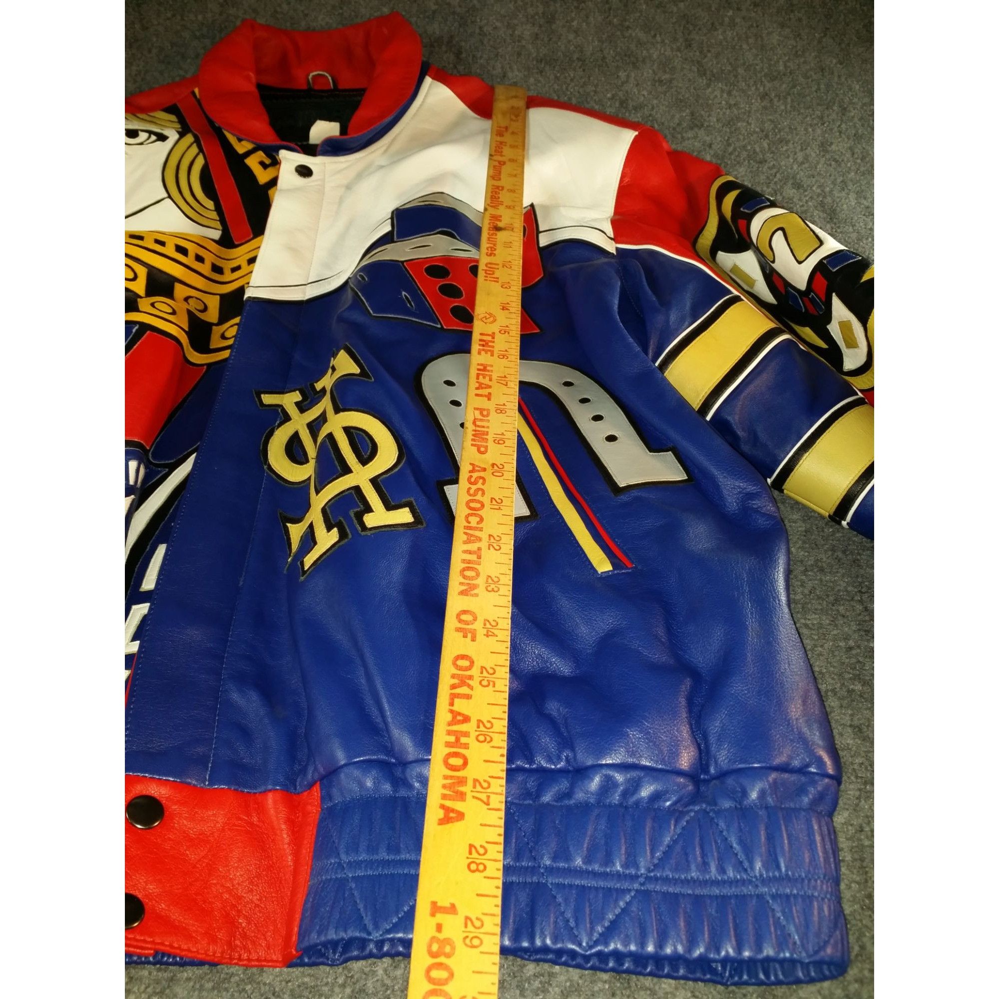 Vintage Vintage Rare 1990s Detroit Casino Gambling Leather Jacket Me Size US XL / EU 56 / 4 - 2 Thumbnail