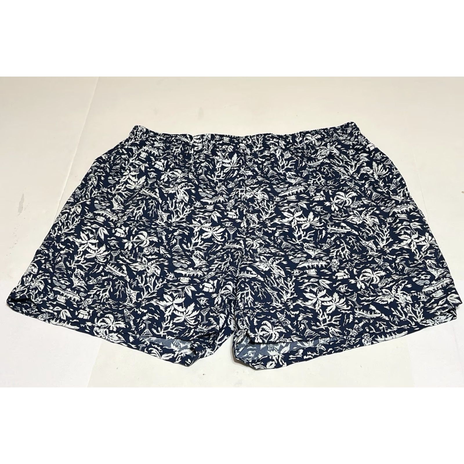 Vintage Columbia Swim Trunks Mens L Blue PFG Trunks Bottom Drawstring Elastic Waist Pockets Vintage No Size US 33 - 2 Thumbnail