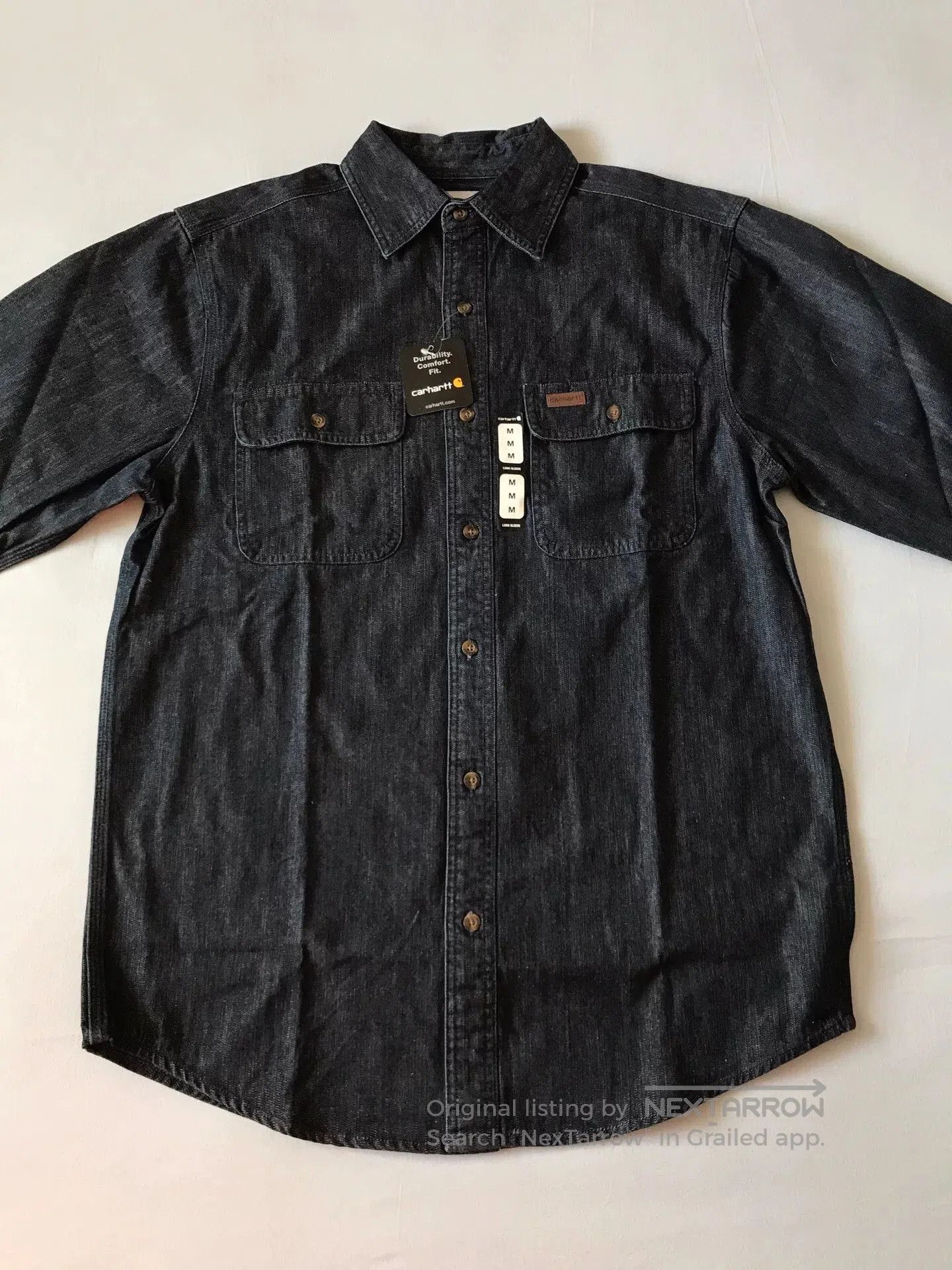 Carhartt Carhartt 100082 Denim Work Shirt. Size US M / EU 48-50 / 2 - 3 Thumbnail