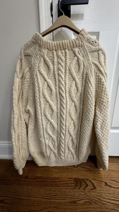 Coloured Cable Knit Sweater Hand Knitted Scottish Cableknit Sweater ...