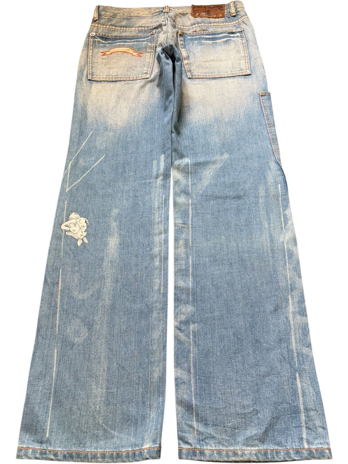 Dsquared2 Vintage Dsquared Limited Design Cargo Distress Loose Jeans Size 32" / US 10 / IT 46 - 2 Thumbnail