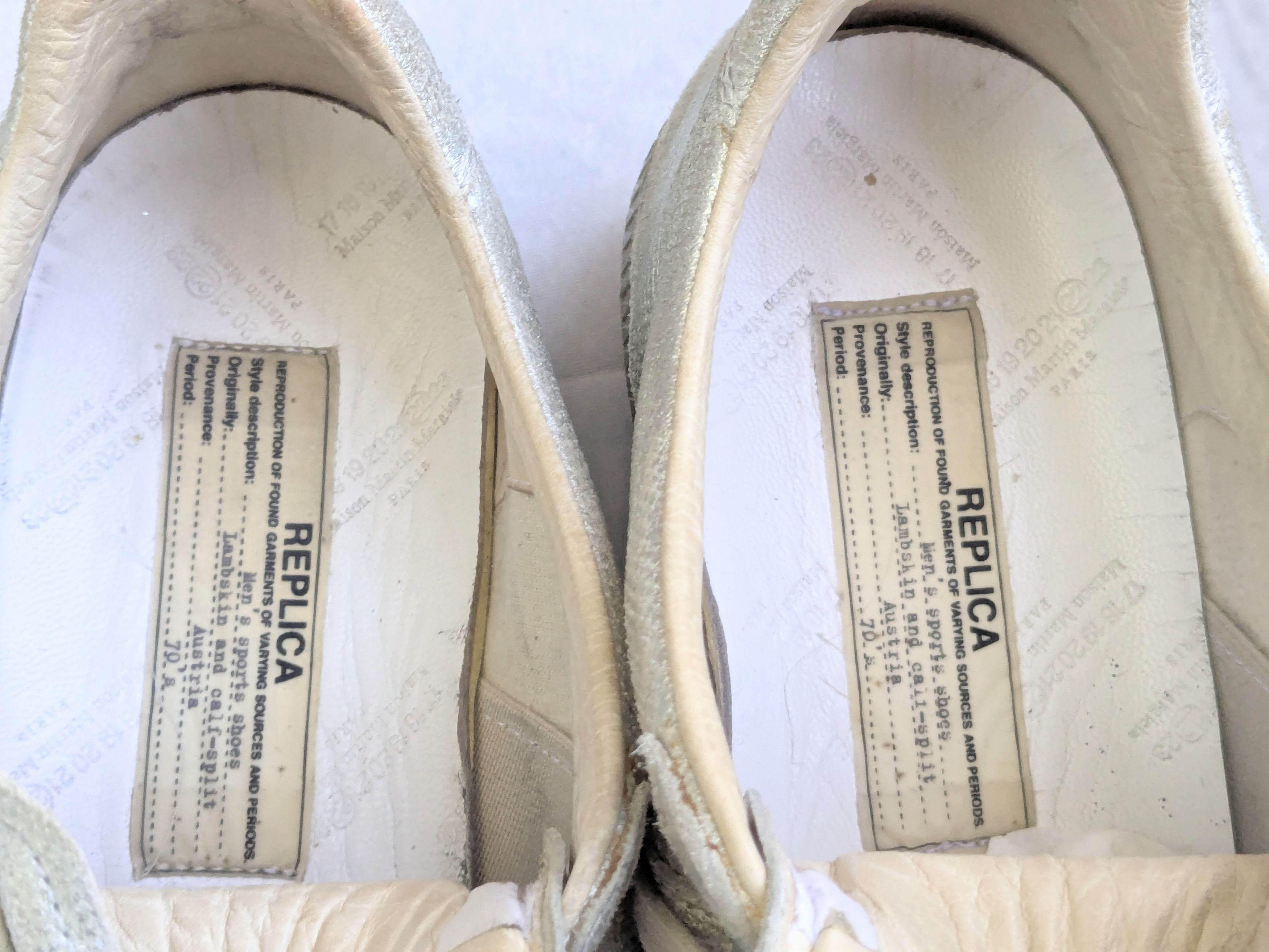 Maison Margiela Maison Margiela Silver GAT Replica 10 43 Low Tops Size US 10 / EU 43 - 5 Thumbnail