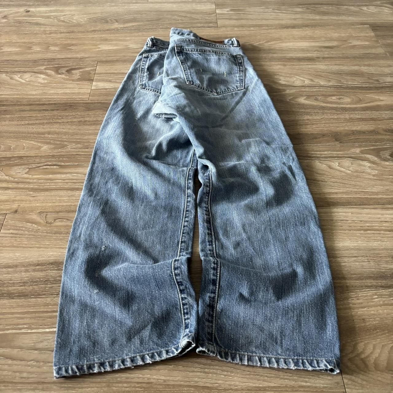 Polo Ralph Lauren Crazy Vintage Y2K/2000s Grunge Faded Wash Polo Ralph Lauren Denim Jeans! 33x29 Size US 33 - 4 Thumbnail